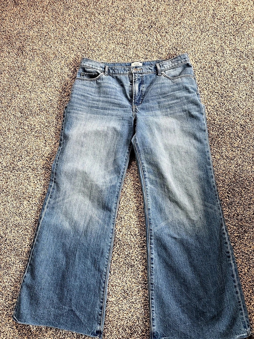 Loft Rivet Flare Jeans in Blue Waist 30